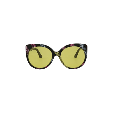 Gucci Cat Eye Acetate Sunglasses — Black
