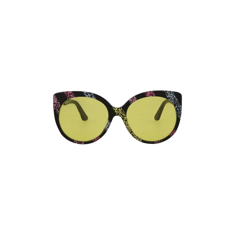 Gucci Cat Eye Acetate Sunglasses — Black