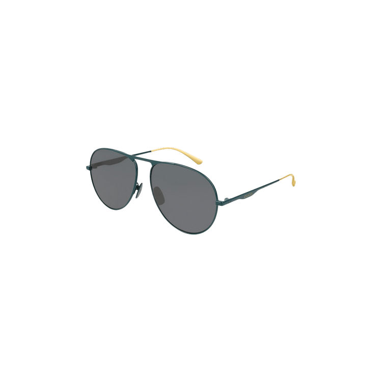 Gucci Aviator Metal Sunglasses — Grey