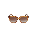 Gucci Square Frame Acetate Sunglasses — Brown
