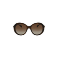 Gucci Round Frame Injection Sunglasses — Brown