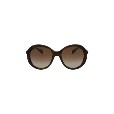 Gucci Round Frame Injection Sunglasses — Brown