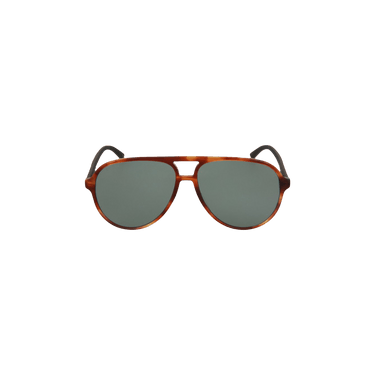Gucci Aviator Frame Acetate Sunglasses — Multi-Color