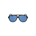 Gucci Aviator Style Acetate Sunglasses — Black