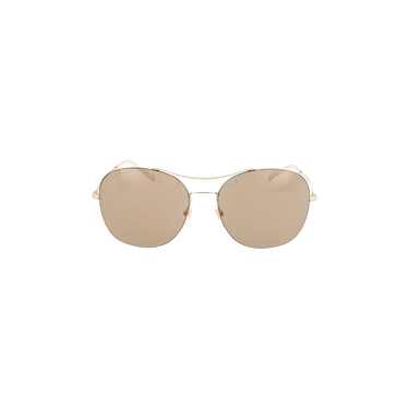 Gucci Aviator Style Metal Sunglasses — Gold