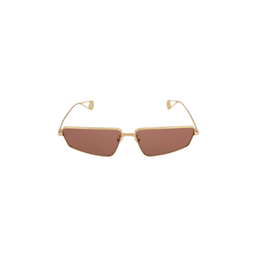 Gucci Cat Eye Metal Sunglasses — Gold