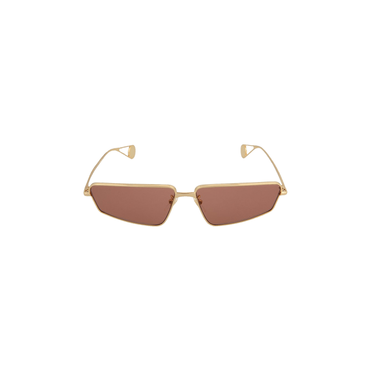 Gucci Cat Eye Metal Sunglasses — Gold