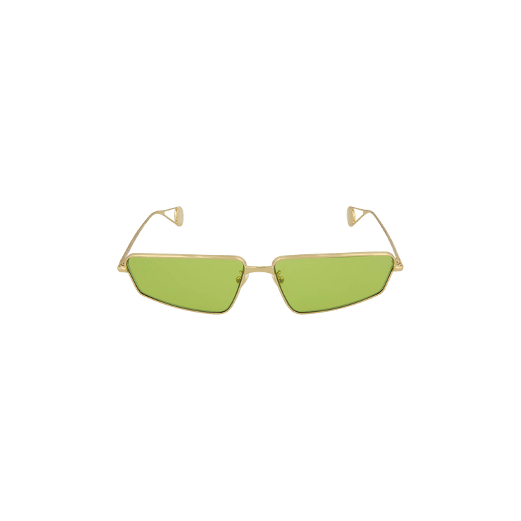 Gucci Cat Eye Metal Sunglasses — Gold
