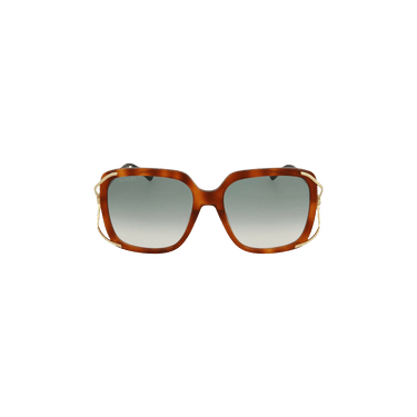 Gucci Oversized Square Acetate Sunglasses — Brown