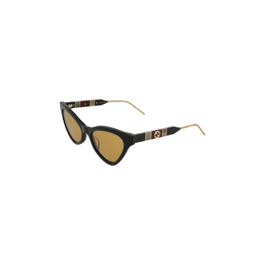 Gucci Cat Eye Acetate Sunglasses — Black