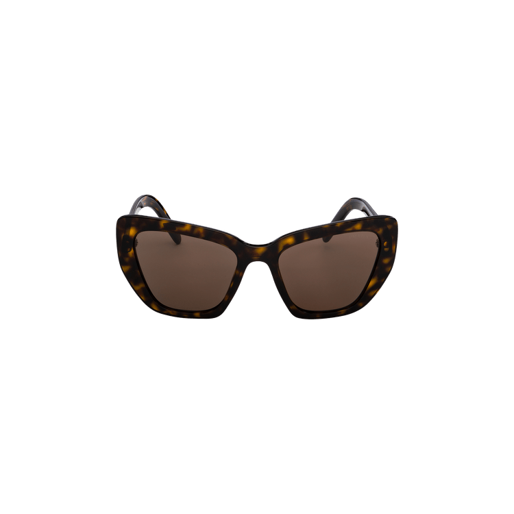 Prada Cat Eye Frame Acetate Sunglasses — Brown