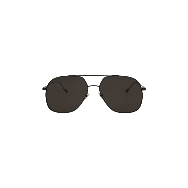 Saint Laurent Aviator Titanium Sunglasses — Black
