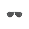Saint Laurent Aviator Titanium Sunglasses — Black