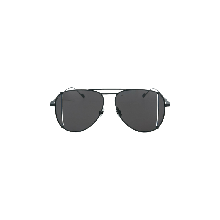 Saint Laurent Aviator Titanium Sunglasses — Black