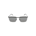 Saint Laurent Square Frame Metal Sunglasses — Black