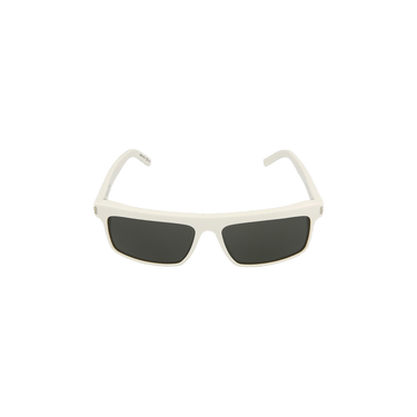Saint Laurent Square Frame Acetate Sunglasses — White