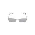 Saint Laurent Square Frame Acetate Sunglasses — Silver