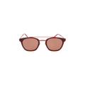 Saint Laurent Square Rectangle Sunglasses — Red