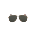 Saint Laurent Aviator Frame Metal Sunglasses — Gold