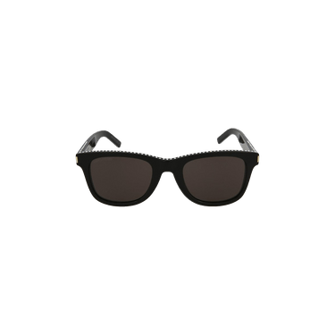 Saint Laurent Square Frame Acetate Sunglasses — Black