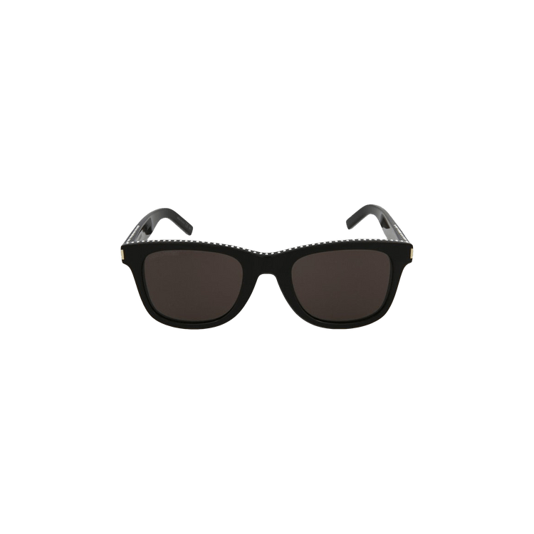 Saint Laurent Square Frame Acetate Sunglasses — Black