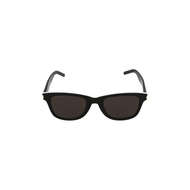 Saint Laurent Square Frame Acetate Sunglasses — Black