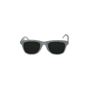Saint Laurent Square Rectangle Sunglasses — White