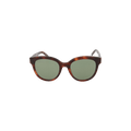 Saint Laurent Round Frame Acetate Sunglasses — Black