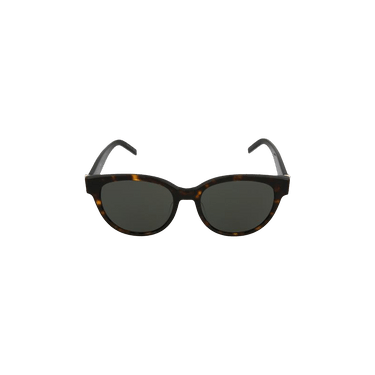 Saint Laurent Round Frame Acetate Sunglasses — Brown