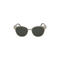 Saint Laurent Round Metal Sunglasses — Silver