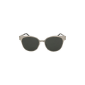 Saint Laurent Round Metal Sunglasses — Silver