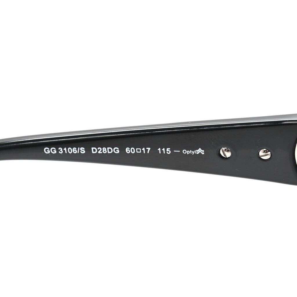 Gucci Square Sunglasses — Black GG3106