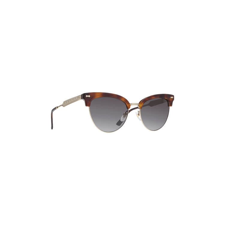 Gucci Clubmaster Tortoiseshell Sunglasses — Brown