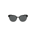 Saint Laurent Round-Frame Metal Sunglasses — Black