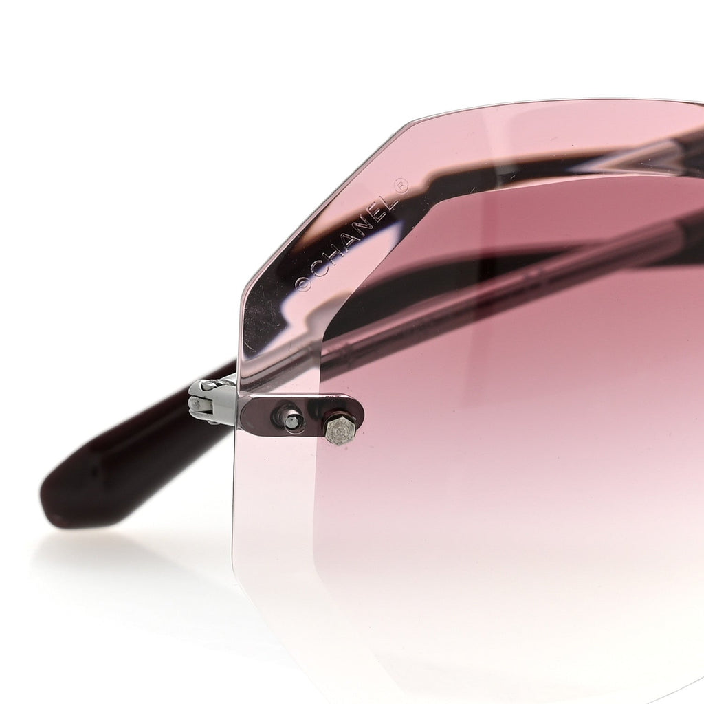 Chanel Round Sunglasses — Pink