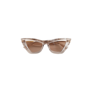 Bottega Veneta Angle Sunglasses — Tan
