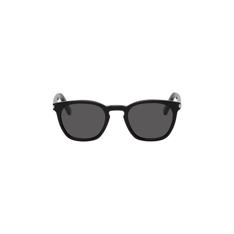 Saint Laurent Classic SL 28 Round Sunglasses — Black