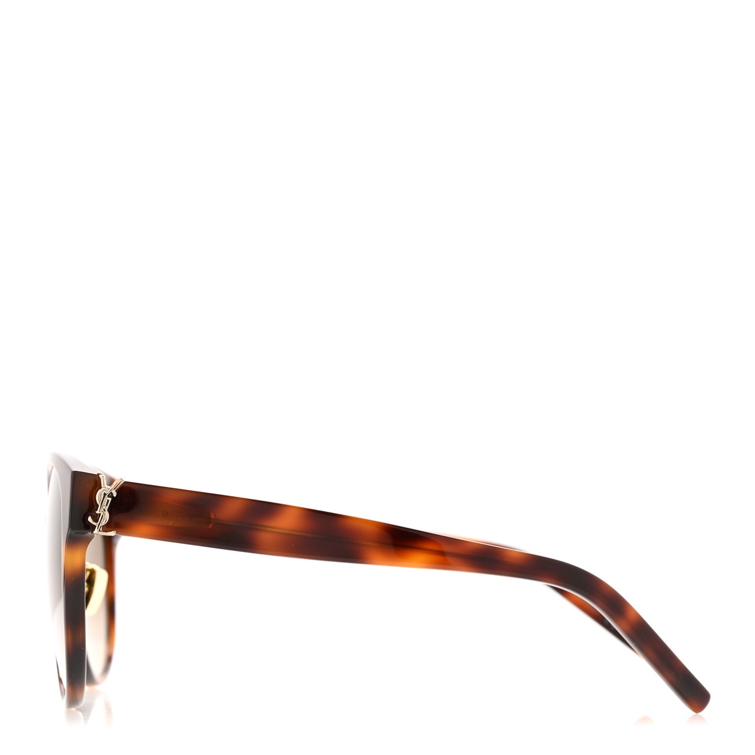 Saint Laurent Square Sunglasses — Tortoise