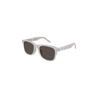 Saint Laurent Square Rectangle Sunglasses — White