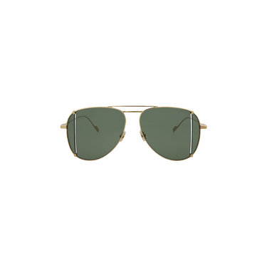 Saint Laurent Aviator Titanium Sunglasses — Silver