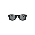 Saint Laurent Rectangle Acetate Sunglasses — Brown