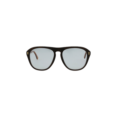 Gucci Aviator Acetate Sunglasses — Brown