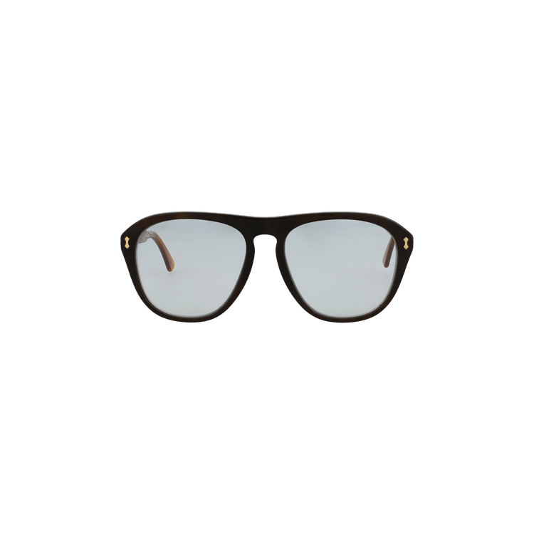 Gucci Aviator Acetate Sunglasses — Brown