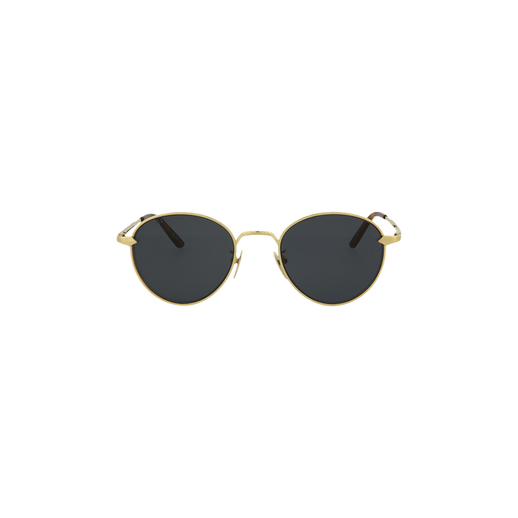 Gucci Round Titanium Sunglasses — Gold