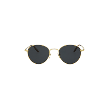 Gucci Round Titanium Sunglasses — Gold