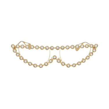 Gucci Cat-Eye Frame Metal Sunglasses — Gold