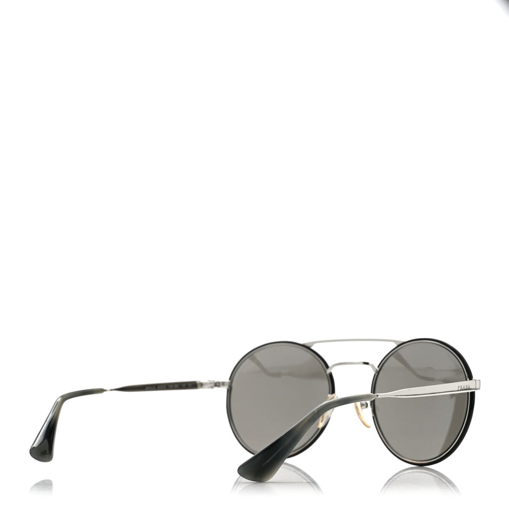 Prada Round Sunglasses — Silver SPR 51S
