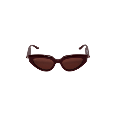 Balenciaga Inverted Cat Eye Sunglasses — Red