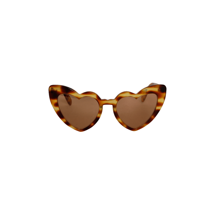 Saint Laurent Lou Lou Turtoise Sunglasses — Brown