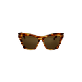 Saint Laurent New Wave Kate Cat Eye Sunglasses — Brown